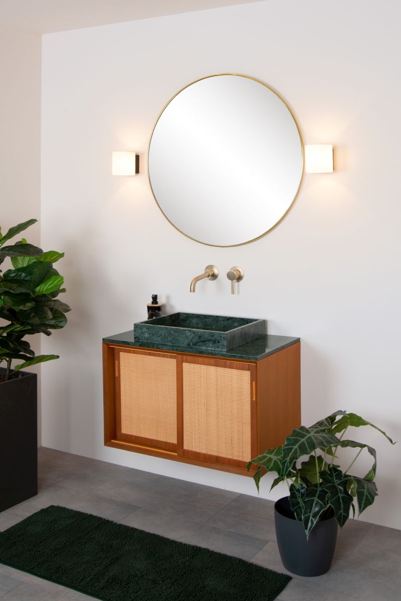 Lucide JELTE - Nástenné svietidlo Kúpeľňa - Ø 12 cm - 1xG9 - IP44 - Čierna